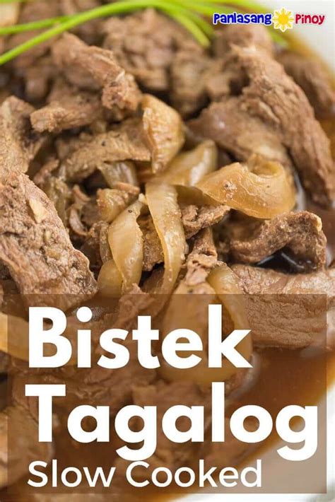 Slow Cooked Beefsteak (Bistek Tagalog) .